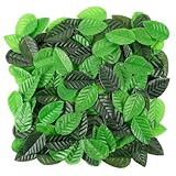 Realistic Appearance：Add lifelike greenery with our pack of 200 fake leaves in green and dark green. Made from solid polyester , these leaves (5.5cm) enhance any setting with natural beauty Versatile Decorations：Perfect for weddings, wreaths, garland...