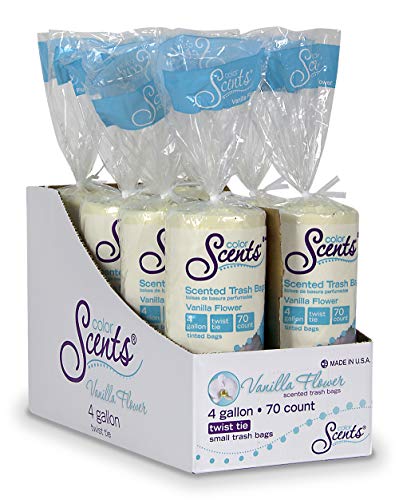 Color Scents Small Trash Bags - 4 Gallon, 70 Ct (Pack of 8)