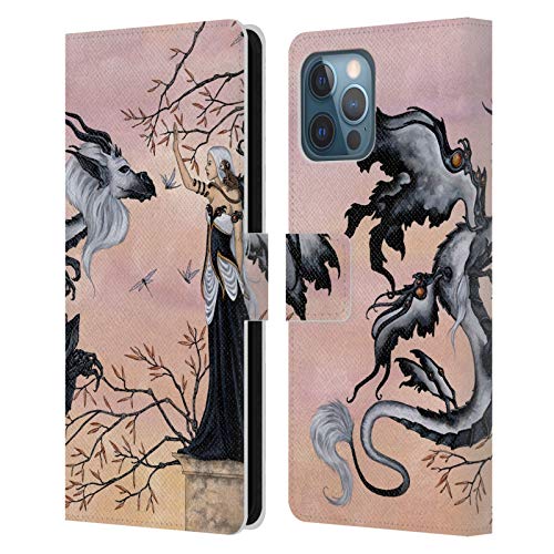 Carcasa iPhone 12 Pro Max tipo libro cuero sintético Amy Brown Saludos Folclore
