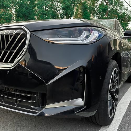 For 2025 B-M-W Car External Accessories Front Bumper Front Tuyere Blade Car Sticker Modification for B-M-W X3 G45 2025 (30 xDrive/M50 xDrive) -Bright Black