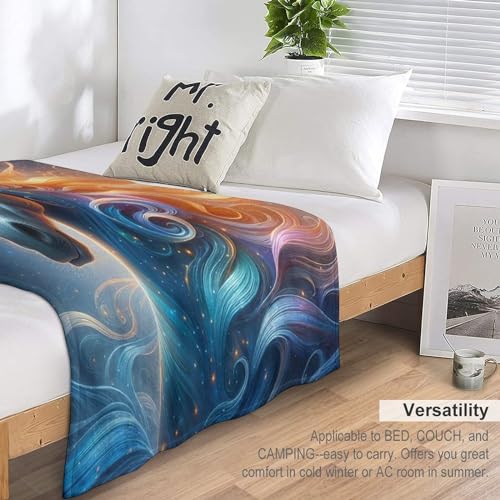 Manta de franela de caballo para sofá y cama, colcha ligera infantil de 100x130 cm 7