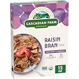 Cascadian Farm Organic Raisin Bran Cereal, 12 oz