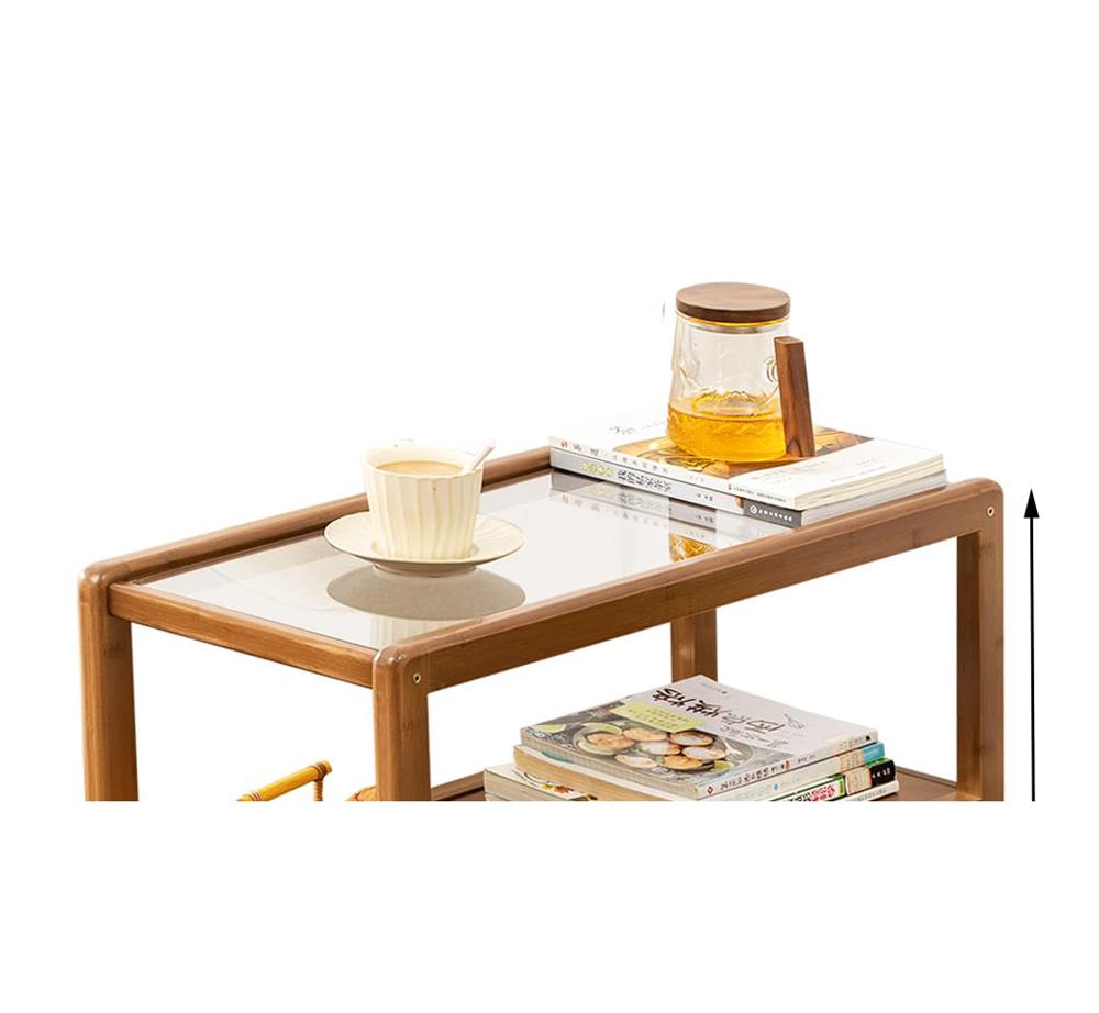 Amazon.com: Tiita Rattan Nightstand, Bamboo End Table with Glass
