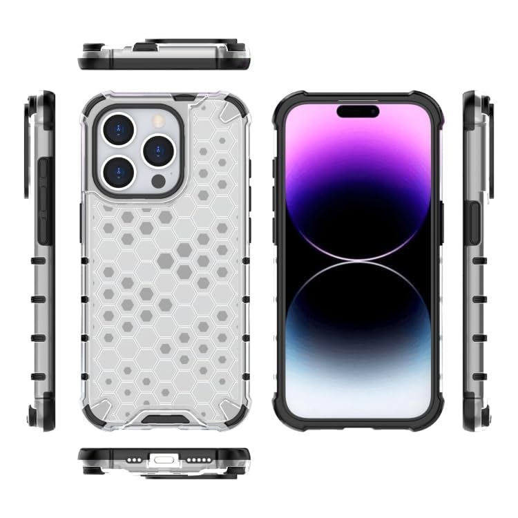 Image of Prime Retail Hard PC Back Case Cover for iPhone 15 Pro Max Anti Slip Ultra Thin Shockproof Reinforced Corners (Polycarbonate|Transparent)