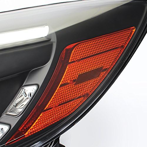 AKKON - For Ford Focus Black Bezel DRL Daylight LED Strip w/LED Design Projector Headlights Front Lamps Pair