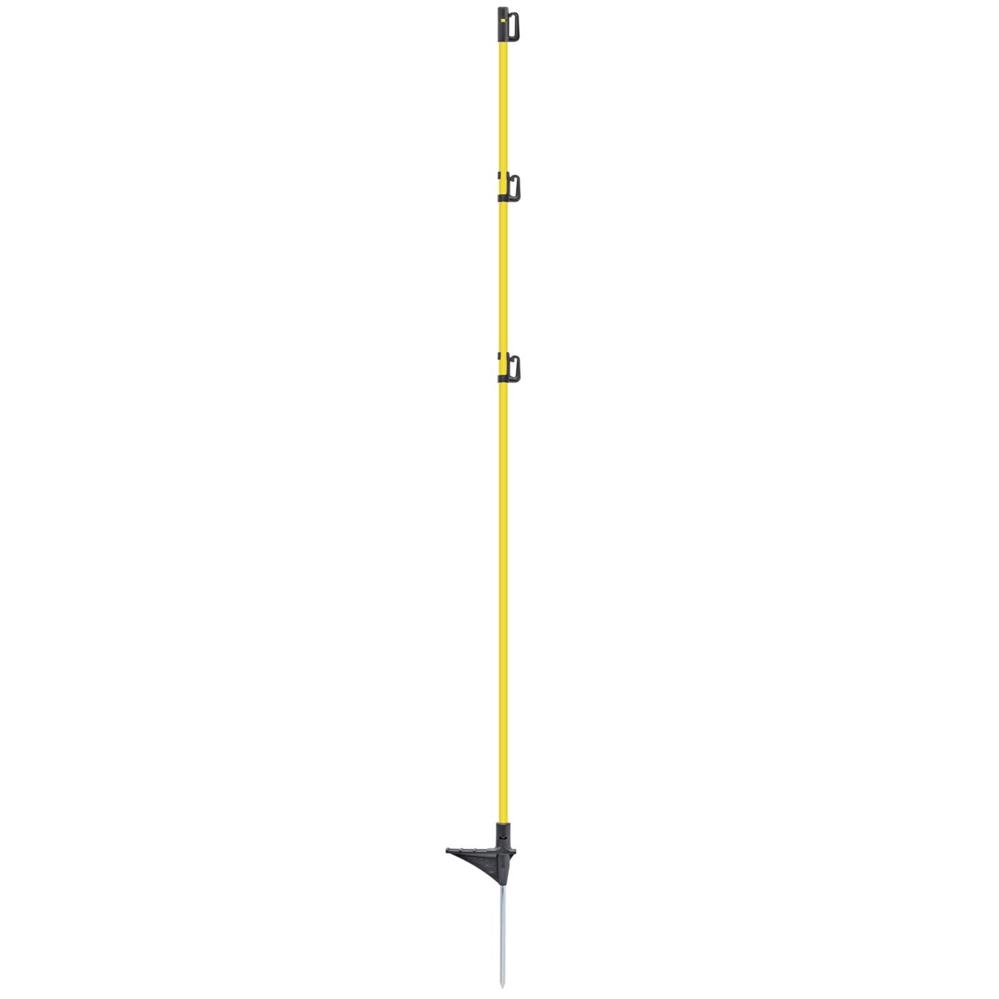 VOSS.farming 10 pz. Pali in Fibra di Vetro, Lunghezza 155 cm, con Punta in Metallo, ovali, per recinzioni elettriche