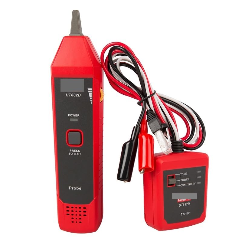 UT682 Series Wire Tracker Toner Probe Telephone Line Network Cable Ethernet LAN Tester Calibration Detector Finder(UT682D)