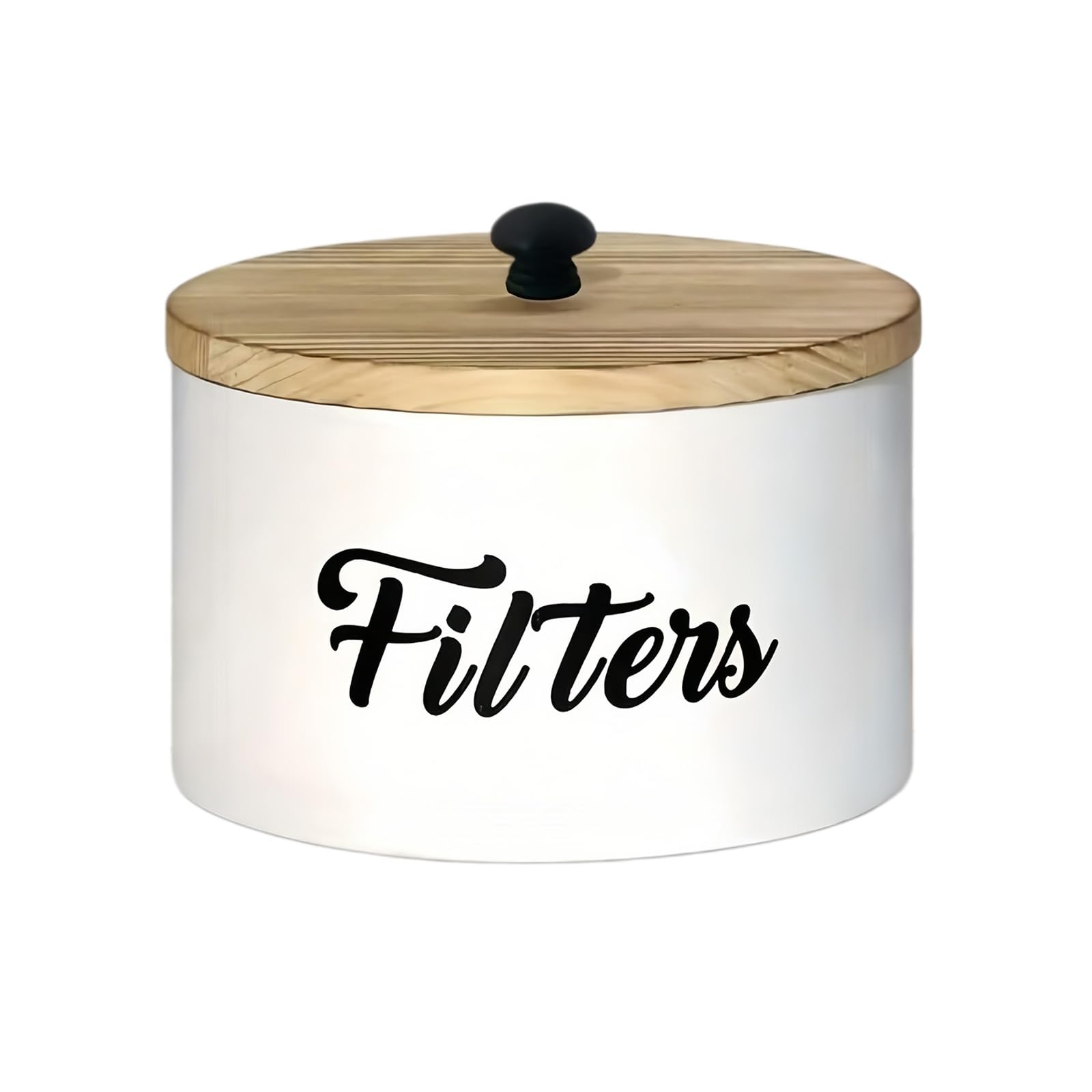 Qusinfc Natural Wood Coffee Filter Dispenser Box with Open Design Coffee Filter Container for Easy Access and Space Saving Multipurpose Kitchen Storage Box