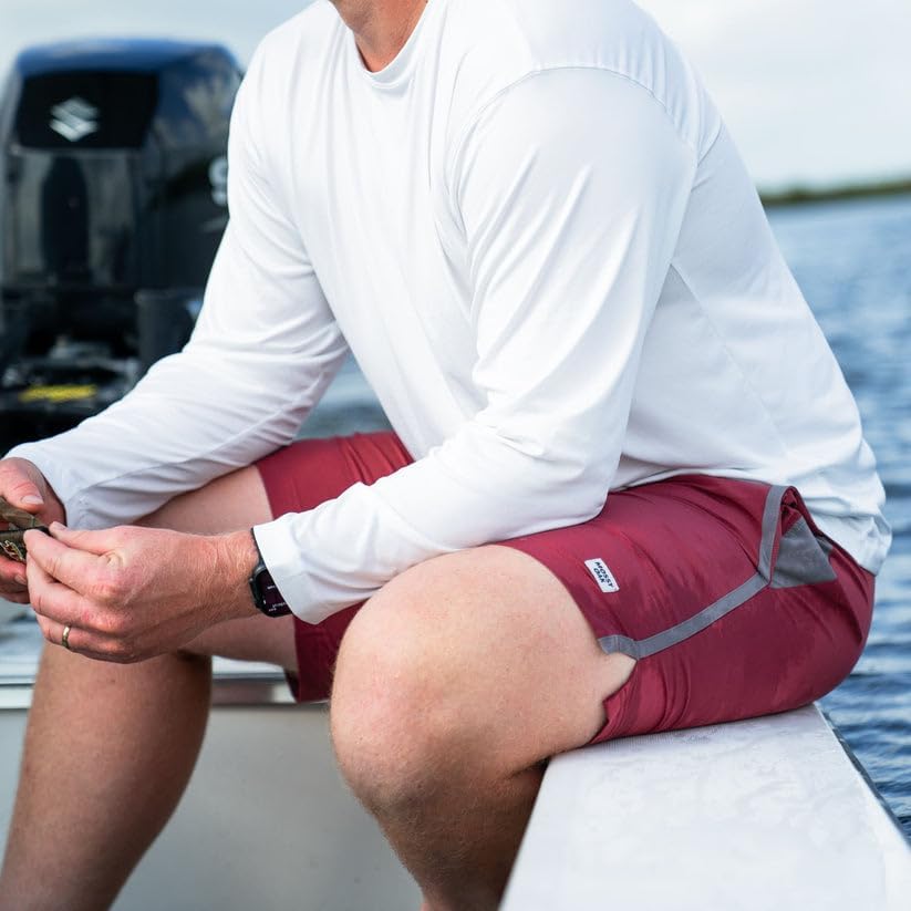 Mossy Oak Long Sleeve Men's Sun Protection Shirts for Fishing, Swim, and UV Protection - Image 2