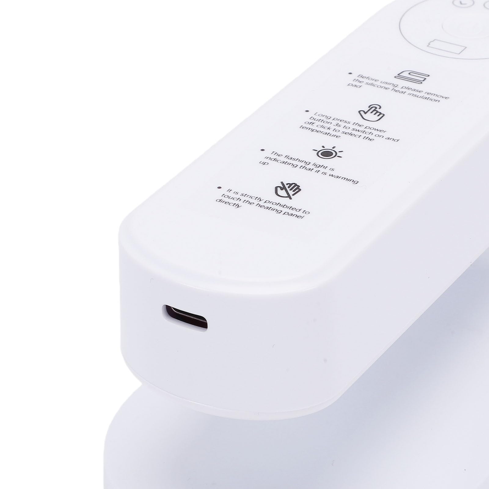 banapoy Kabelloses Handdampfbügeleisen, 3 Temperatureinstellungen, Schnell Aufheizender Reise-Kleidungsdampfer, Tragbares Trockenbügelgerät mit Wiederaufladbarem 5000-mAh- für Heimreisen, (WHITE)