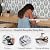 Naphite Tulip Floral Peel and Stick Wallpaper Vintage Leaf Boho Contact Paper for Cabinets Neutral Self Adhesive Wallpaper for Bedroom Bathroom Waterproof Farmhouse Wall Decor Navy 17.3inW 78.7inL