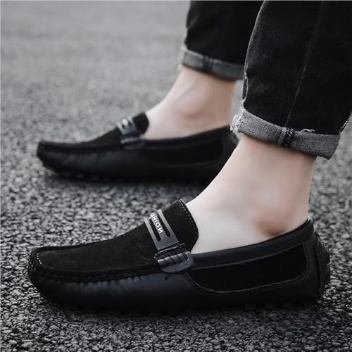 Mens Loafers Shoe Suede Vamp Moccasins Driving Style Loafer Anti-Slip Flexible Resistant Party Prom Slip-ons3