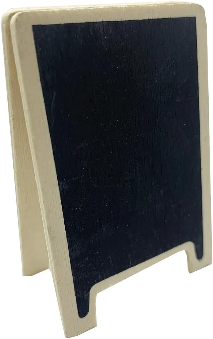 Hampton Art Mini Chalk Board Easel 4pc Set – Small A-Frame Chalkboard Easel Sign for Tabletop Display, Wedding Decor, Craft Fairs, Menus, Parties, and Events