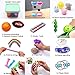 24 Pack Bundle Sensory Fidget Toys Set-Liquid Motion Timer/Grape Ball/Mochi Squishy/Stretchy String/Flippy Chain/Easter Egg/Marble Mesh/Squeeze Bean/Cube for Autistic Kids, ADHD, Anti-Stress Toys