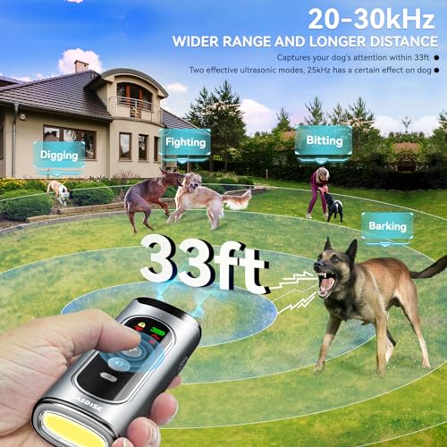 Tasdise 2024release Dog Bark Deterrent Devices Anti Barking Device for Dogs with Hd Display Screen Ultrasonic Dog Barking Control Devices with Led Light Dog Training Device Indoor Outdoor grey Cucciolini Doodles Tasdise 2024release dog bark deterrent devices anti barking device for dogs with hd display screen ultrasonic dog barking control devices with led light dog training device indoor outdoor grey cucciolini doodles