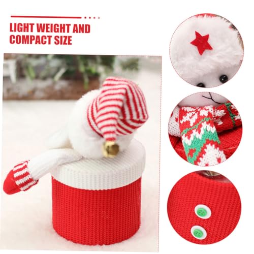 Caja portaobjetos navideños de tela ideal para regalar dulces a amigos 3