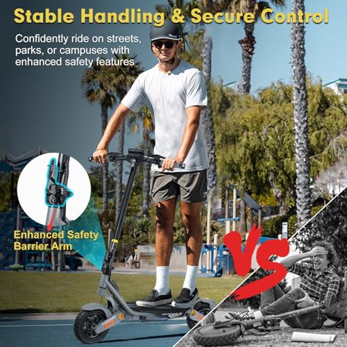 Image of Electric Scooter for Adults, 5600W /1500W /1200W /800W Motor Fast Electric Scooter, 46 /40 /35 MPH Top Speed, 27Ah /20.8Ah /15.6Ah Battery, 10 /11 inch Off Road Tire Foldable E-Scooter for Commuter Outdoor campus