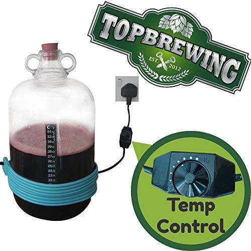 Topbrewing™ Calore Cintura pro con Variabile Temperatura Controllo Perfetto per Birrificazione Fermentazione Birra Fatta in Casa Vino Sidro e Kombucha Gratis Termometro