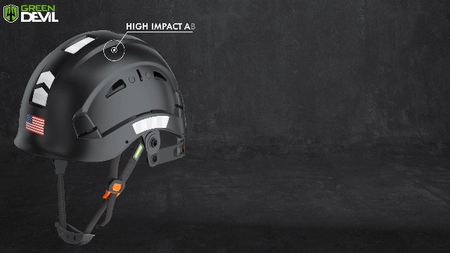 GREEN DEVIL Safety Helmet Hard Hat Adjustable Lightweight Vented
