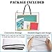 DPEI XUAN Art Portfolio Bag Poster Storage Bag, with Zipper and Handle Posters Organizer Transparent White Bag for Large Posters, Poster Board, Painting, Bulletin Boards 19 x 25 inch