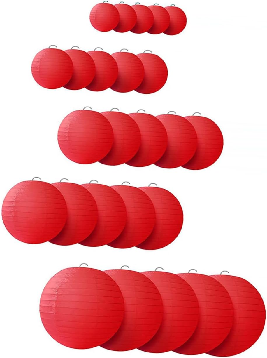 25pcs Paper Lanterns for Weddings Parties and Decorations for Birthdays Outdoor Events and Themed Celebrations Create Festive Atmosphere