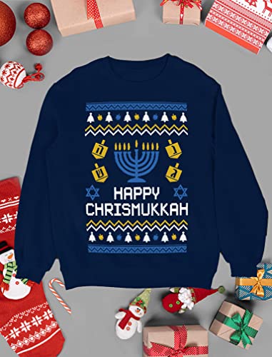 Tstars Happy Chrismukkah Ugly Hanukkah Sweater for Men Christmas Jewish Holiday Chanukah Sweaters4