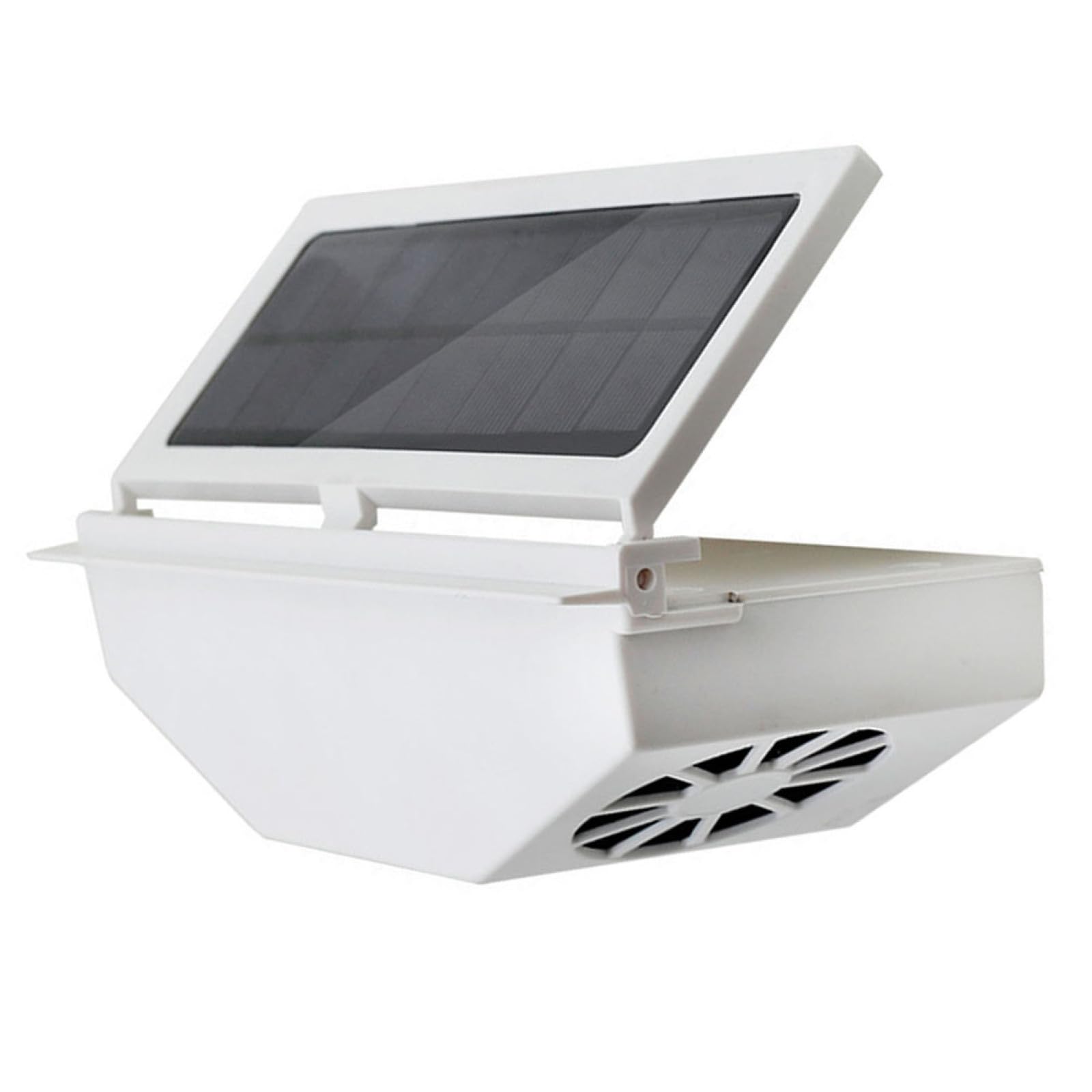 CLISPEED Ventilador de Ventilación Solar para Coche Alimentación Solar y Función de Enfriamiento Automático, Fabricado en Abs Batería Incluida para Control de Temperatura