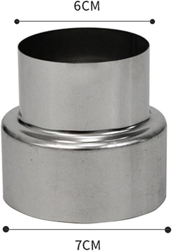 Miniatura 2 de Fenteer Adaptador de tubo de reducción de tubo de estufa para estufa de leña para estufa de leña Conector reductor de chimenea para senderismo