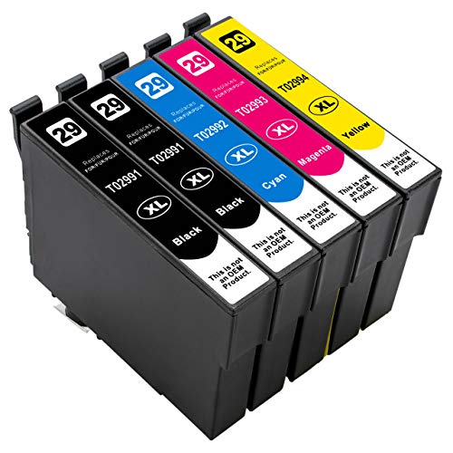 Preisvergleich Produktbild ESMOnline 5 kompatible XL Druckerpatronen (4 Farben) als Ersatz für Epson 29 (T298x und T299x) zu Epson Expression Home XP 455 452 445 442 435 432 355 352 345 342 335 332 257 255 247 245 235