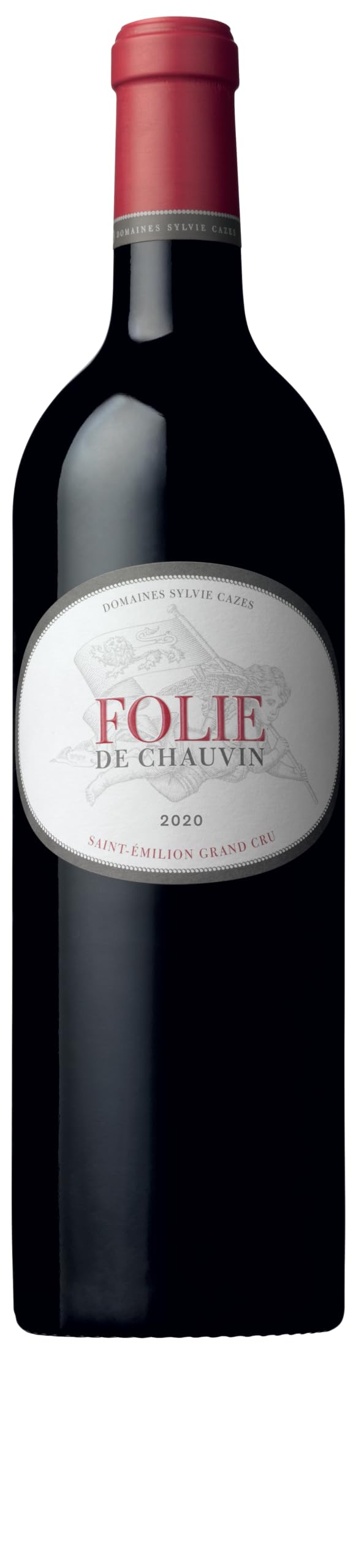 Folie de Chauvin - AOP Saint-Émilion Grand Cru - Vin Rouge - Millésime 2020-1 bouteille x 75cl