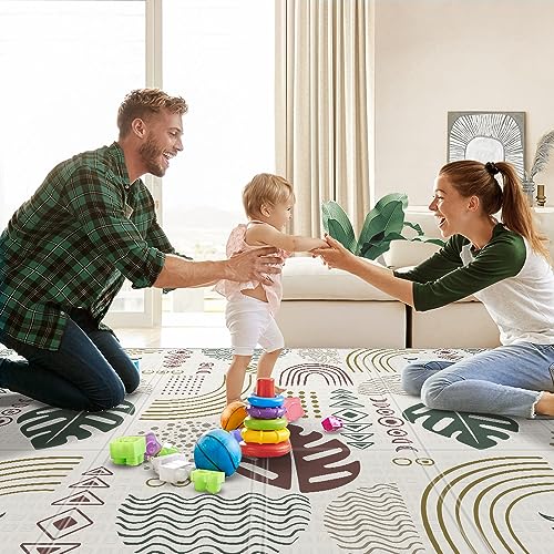 Babebay Baby Play Mat, Soft Baby Mat For Floor, Foldable Playmat For Babies Toddlers And Infants thumb #8