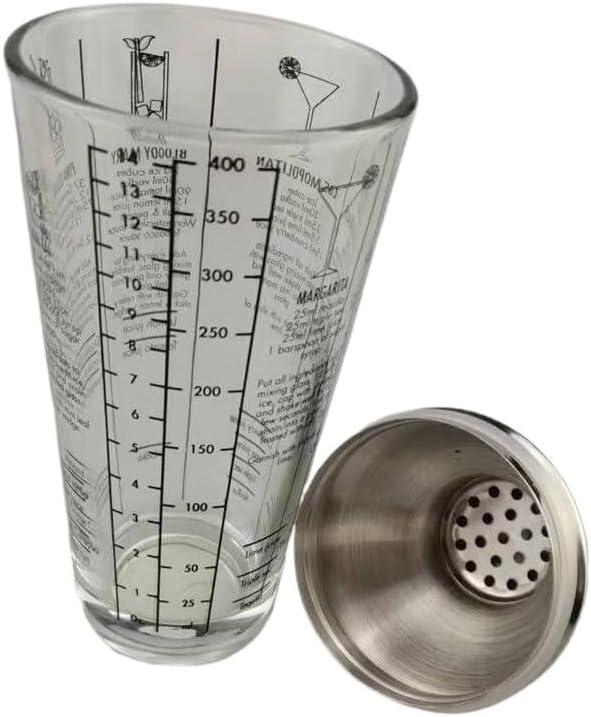 Juego de Coctelera de Acero Inoxidable Martini Barware miniatura 4