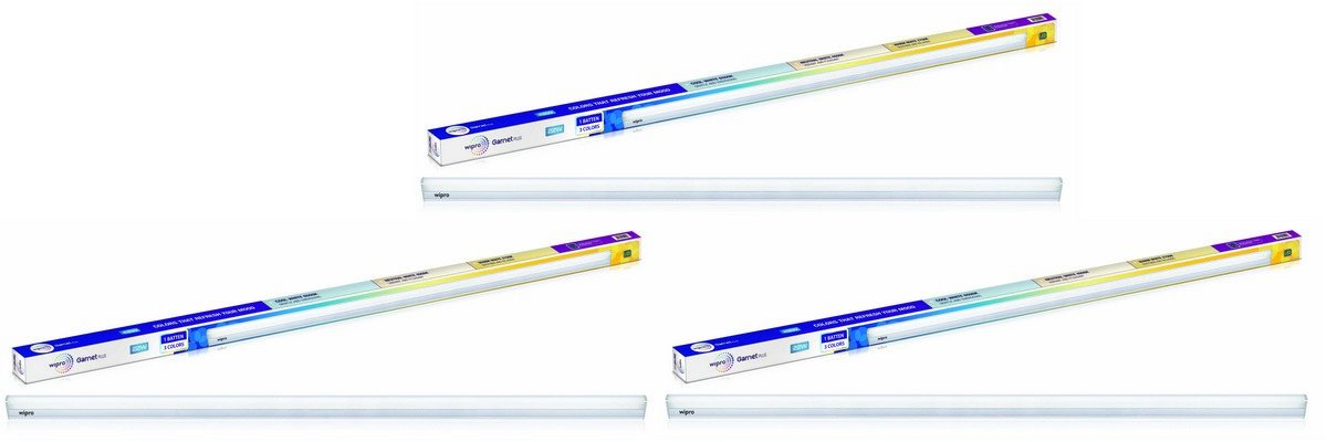 Wipro Garnet Plus 22W 3 in 1 Colour Changing LED Batten | 4 Ft | CCT | Mood Lighting | Coolwhite - Neutralwhite - Warmwhite | Bright & Energy Efficient Tube Light For Bed Room, Hall, Office| Pack of 3-image-36