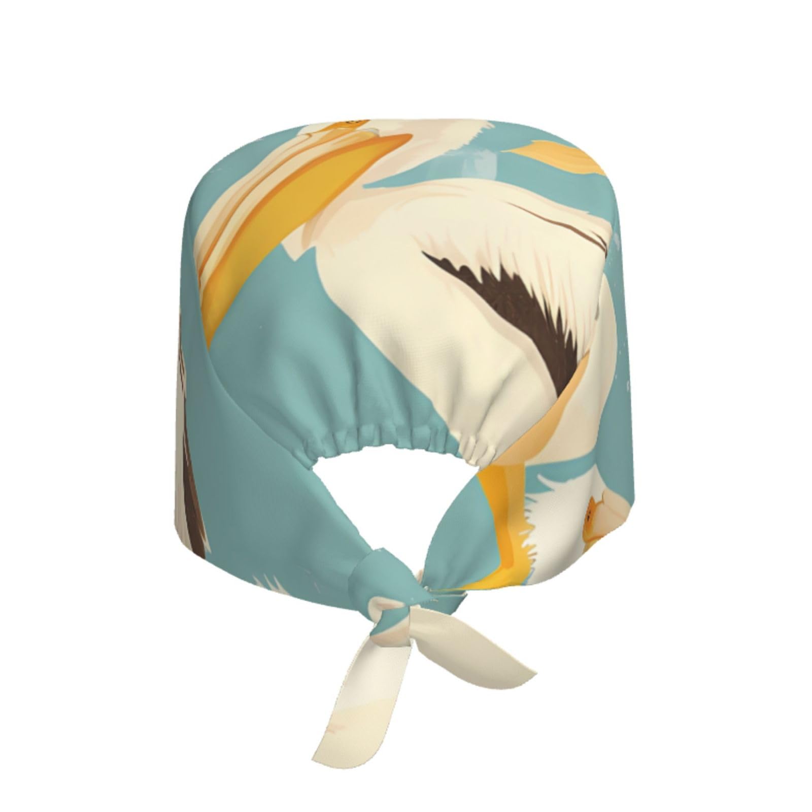 YYHWHJDE Breathable Work Hat Pelicans Art Print Prints Adjustable Comfortable Chef Hat for Women & Men Black