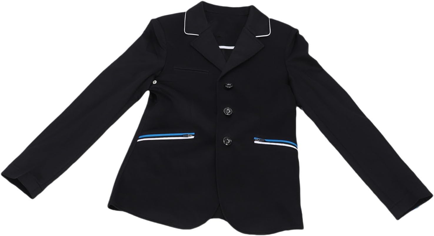 RiToEasysports Equestrian coat, stylish minimalist design for training competition and everyday riding, breathable lightweight cotton blend fabric, with gender neutral design, for men women and (160)