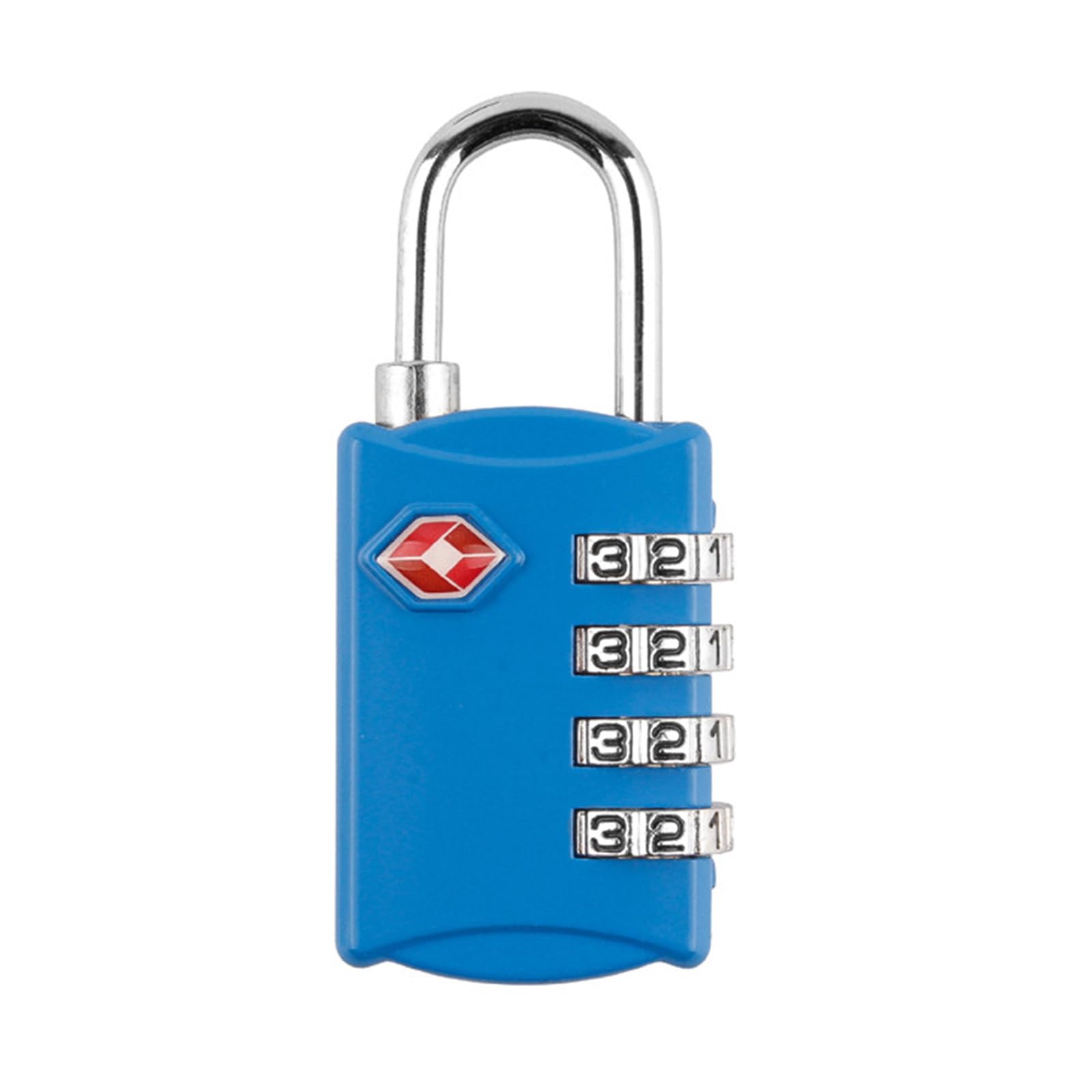 Crffz Blue Multifunctional Luggage Locks 4-Digit Combination Padlock Travel Accessories Suitcase For Gym Luggage Suitcase