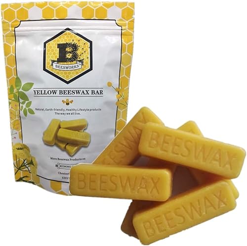 Miniatura 3 de Beesworks Barras de cera de abeja amarilla (6 onzas) 100% puras, de grado cosmético, cera de abeja con triple filtro para el cuidado de la piel