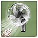 YSJX Ventilador Ultra Potente,Ventilador de Pared con Mando a Distancia,silencioso,3 velocidades de ventilación,con Temporizador,Negro,60W,para Oficina doméstica (Size : 16inch)