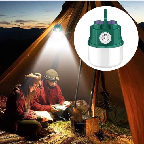 Luz para tienda de exterior portátil y linterna solar de senderismo 3