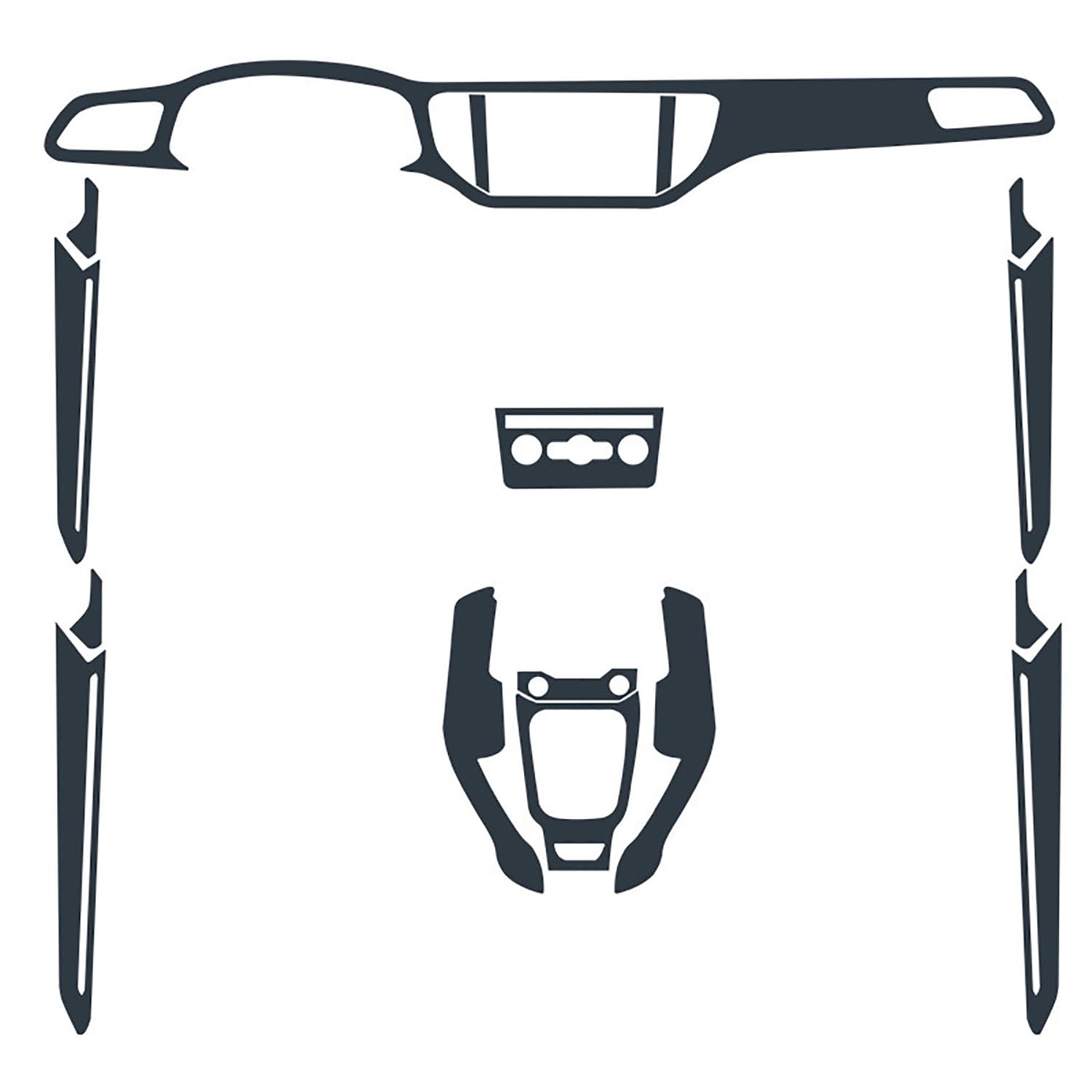 Film de protection fibre de carbone haut de gamme pour VW T-ROC 2019