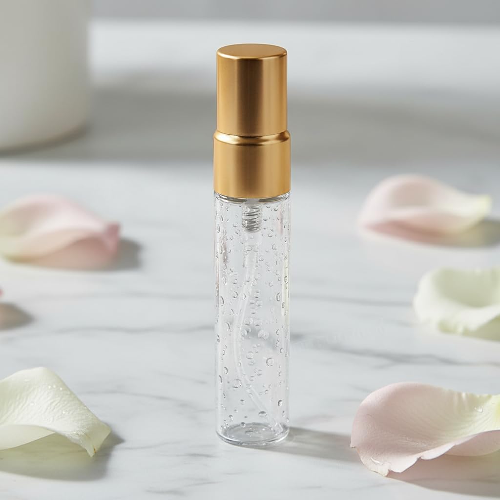10 Pcs 5ml Clear Atomizer Glass Bottles Mini Spray Bottles Portable Perfume Travel Refillable Bottle Mist Travel Sprayer, For Perfume,Moisturizing Water