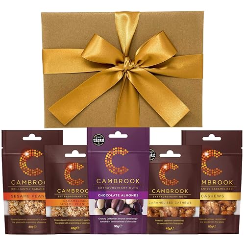 Luxury Sweet Nut Hamper | Caramelised Cashews & Peanuts Chocolate Almonds Mixed Nuts | Luxury Snack Gift Box for Him & Her Men & Women by WALTNEYS