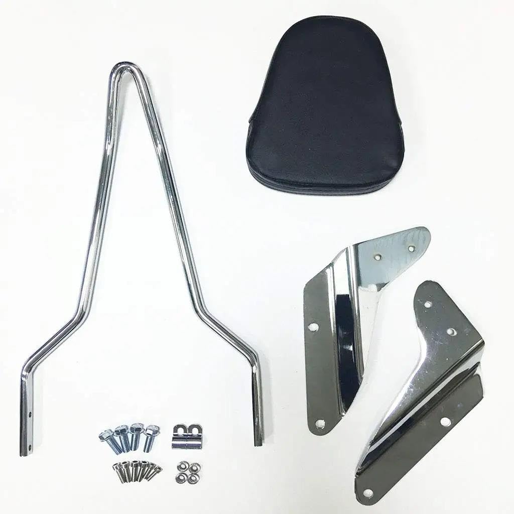 IITA Portaequipajes Trasero Moto Respaldo Trasero Pasajero Motocicleta Almohadilla Portaequipajes Sissy Bar para Magna para VF250 para VF750 Portaequipajes Trasero