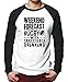 HotScamp - Rugby avec une chance de boire - Top de baseball homme - Blanc - XXX-Large