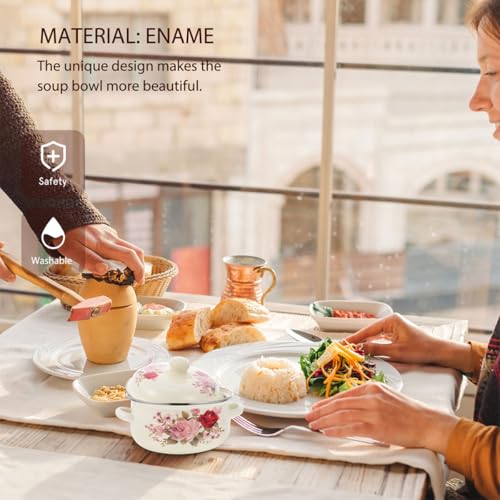 Casserole portable en émail 18 cm de qualité supérieure - 8