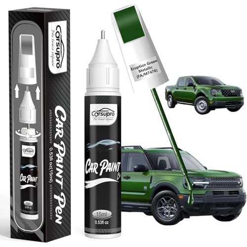 Carsupro Eruption Green Metallic (FA/M7476) Touch Up Paint for Ford, 2-in-1