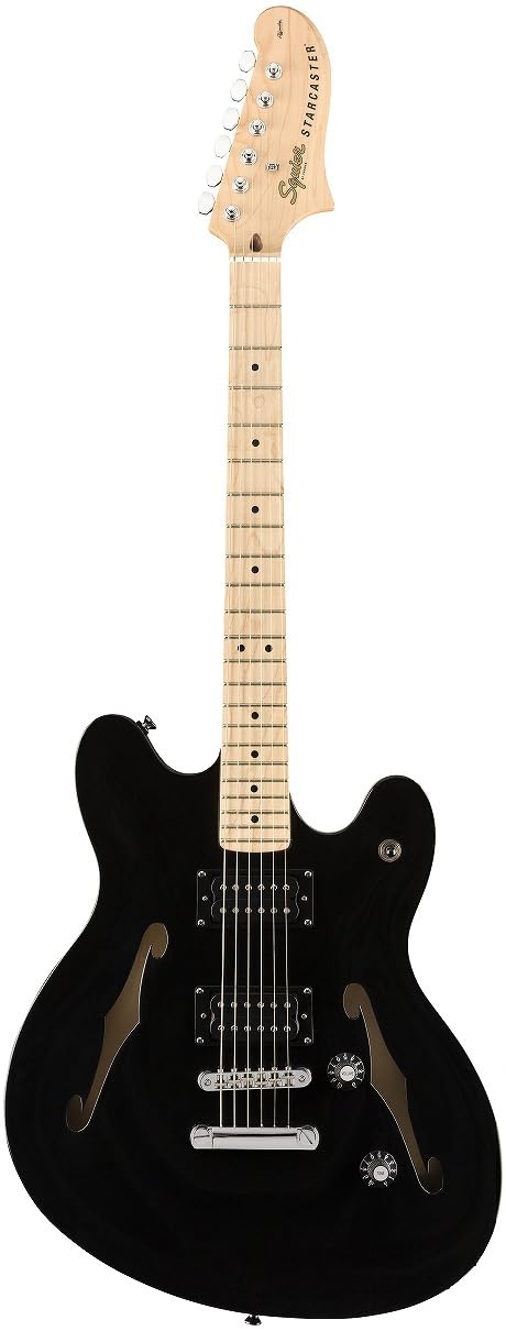 Squier Affinity Starcaster Black MN : Amazon.de: Musical 