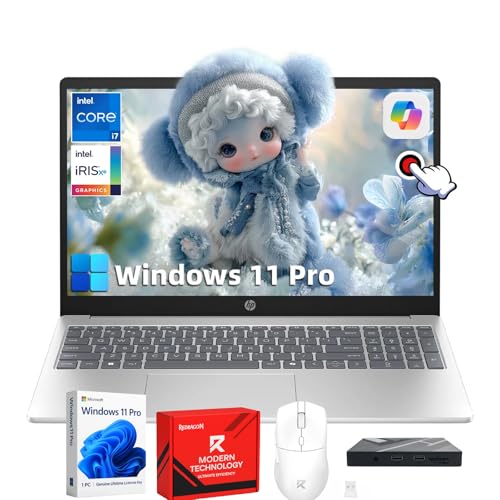 Image of HP 15.6 Touchscreen Laptop Computer for Business - 15.6 inch FHD IPS Touchscreen • Intel 10-Core i7 1355U • Intel Iris Xe Graphics • Windows 11 Pro • Copilot+ PC • Wi-Fi 6 • Bluetooth • 16GB RAM + 1TB SSD