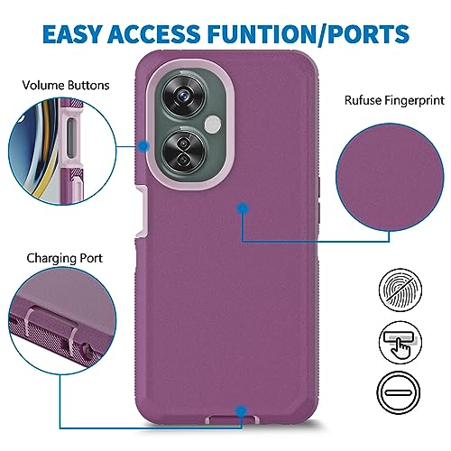 Coque OnePlus Nord N30 5G robuste de protection antichoc violette