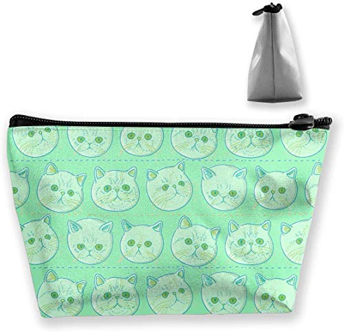 Preisvergleich Produktbild Cute Cat Expression Head Make-up-Tasche, Kulturbeutel, Kosmetiktasche